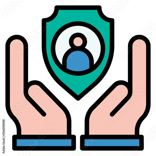 Safety Measures icon vector image. Can be used for Daycare.