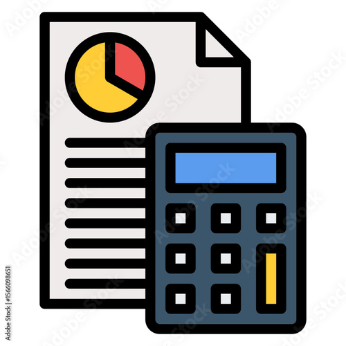 Accounting icon vector image. Can be used for Professional Services.