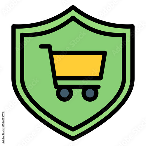Buyer Protection icon vector image. Can be used for Safe Payment.