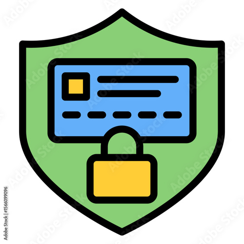 Fraud Protection icon vector image. Can be used for Safe Payment.