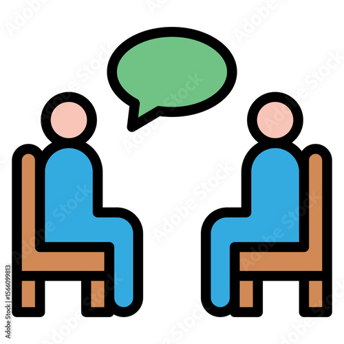 Therapy Sessions icon vector image. Can be used for Elderly Care.