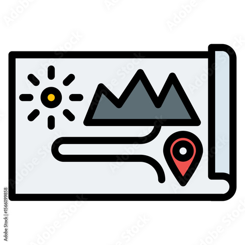 Adventure icon vector image. Can be used for Movie Genres.
