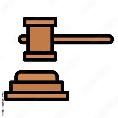 Courtroom Drama icon vector image. Can be used for Movie Genres.