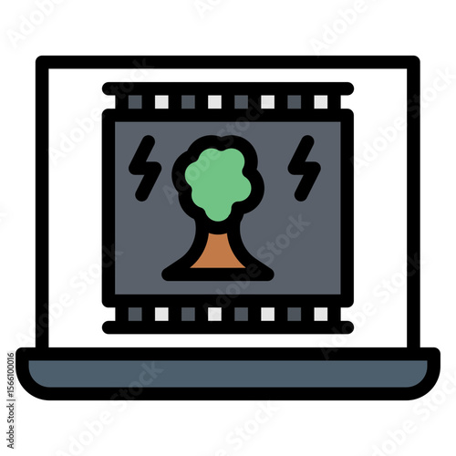 Documentary icon vector image. Can be used for Movie Genres.