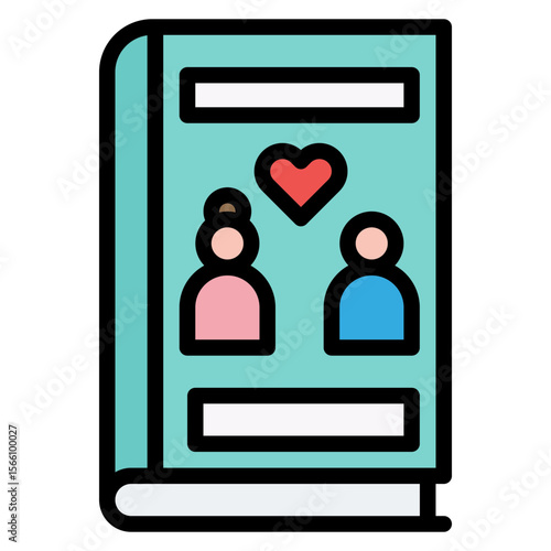Historical Romance icon vector image. Can be used for Movie Genres.