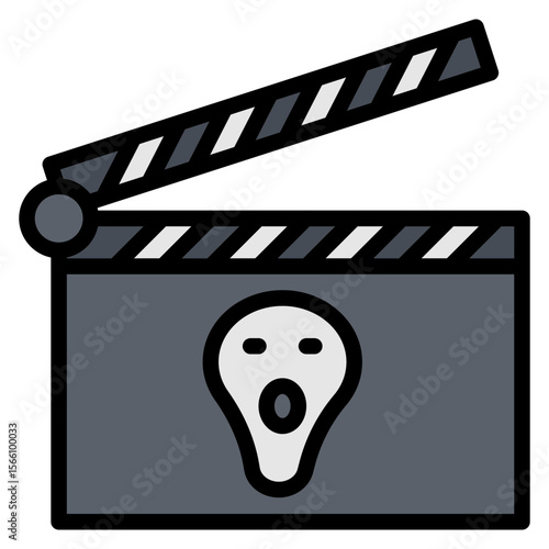Horror icon vector image. Can be used for Movie Genres.