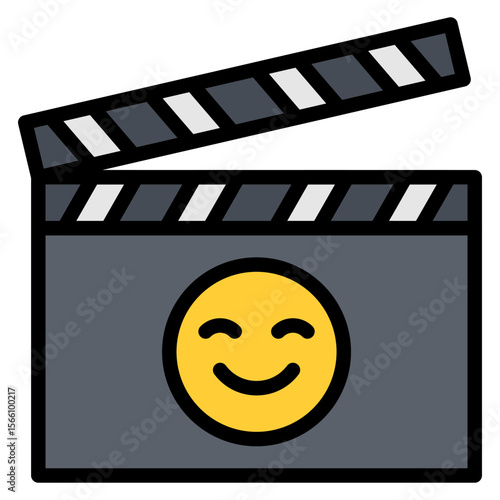 Romantic Comedy icon vector image. Can be used for Movie Genres.