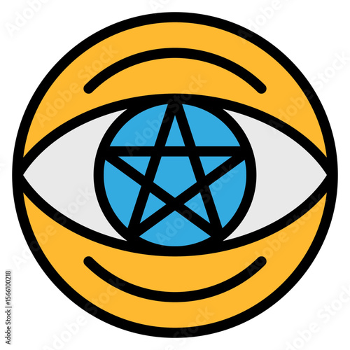 Supernatural icon vector image. Can be used for Movie Genres.