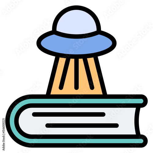 Science Fiction icon vector image. Can be used for Movie Genres.