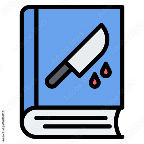 Thriller icon vector image. Can be used for Movie Genres.