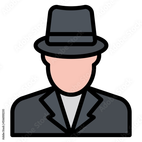 Spy icon vector image. Can be used for Movie Genres.