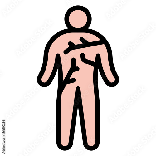Angiogram icon vector image. Can be used for Cardiology.