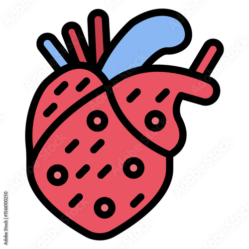 Atherosclerosis icon vector image. Can be used for Cardiology.