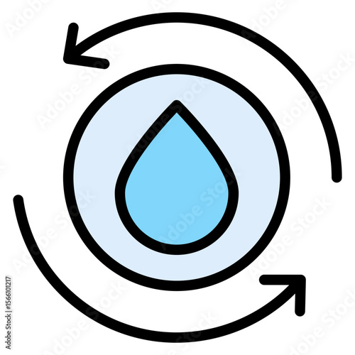 Environmental Compliance icon vector image. Can be used for Water Treatment.