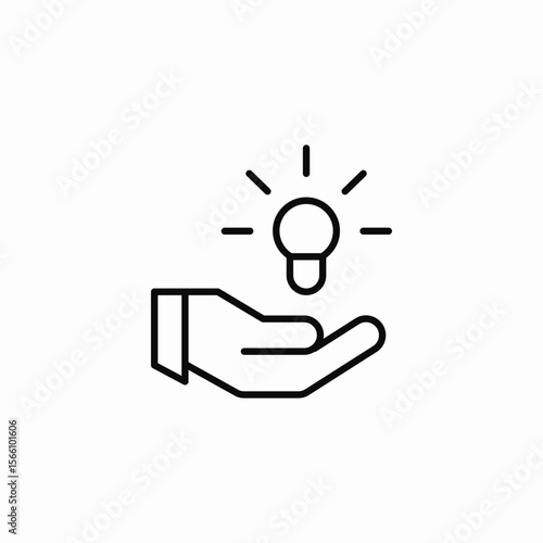 idea hands icon sign vector