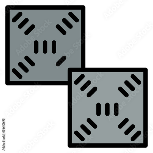 Build Plate icon vector image. Can be used for Additive Maufacturing.