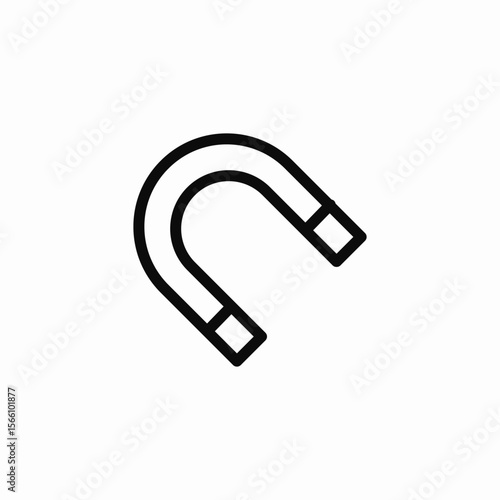 magnet iron icon sign vector