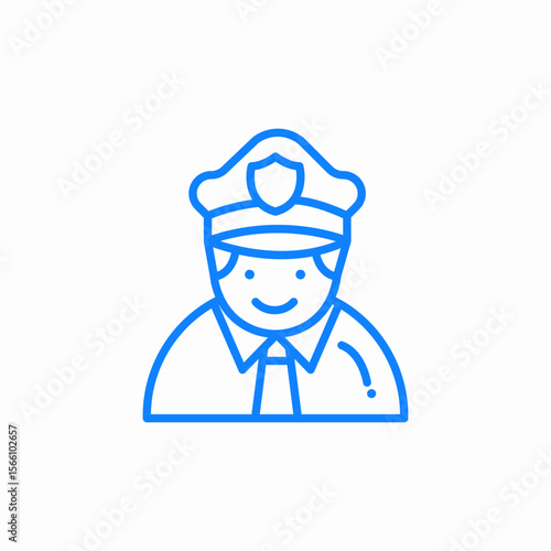 police man icon sign vector