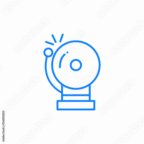 ringing alarm bell icon sign vector