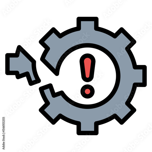 Operational Disruption icon vector image. Can be used for Business Risks.