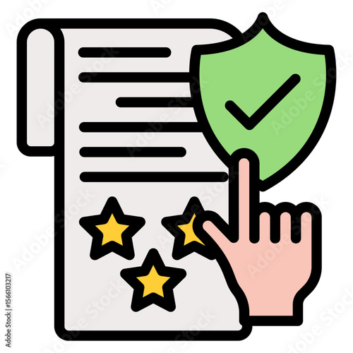 Regulatory Compliance icon vector image. Can be used for Business Risks.