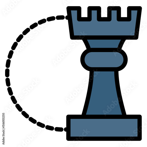 Strategic Missteps icon vector image. Can be used for Business Risks.