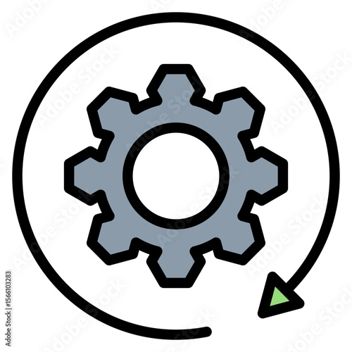 Technological Obsolescence icon vector image. Can be used for Business Risks.