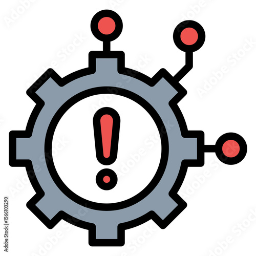 Technology Failure icon vector image. Can be used for Business Risks.