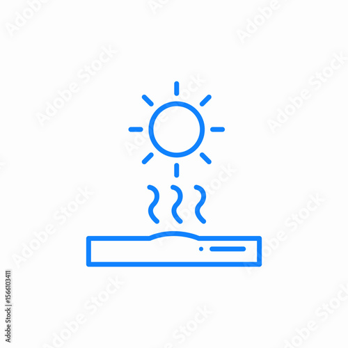 sun radiation icon sign vector