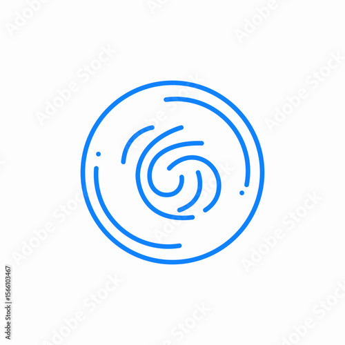 swirling spiral vortex icon sign vector
