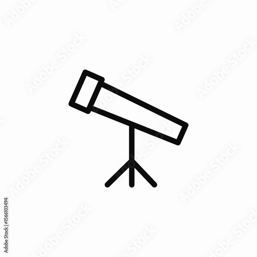 telescop watch sky icon sign vector