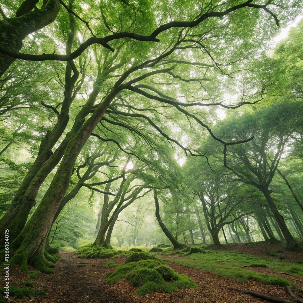 Fototapeta premium trees in a forest