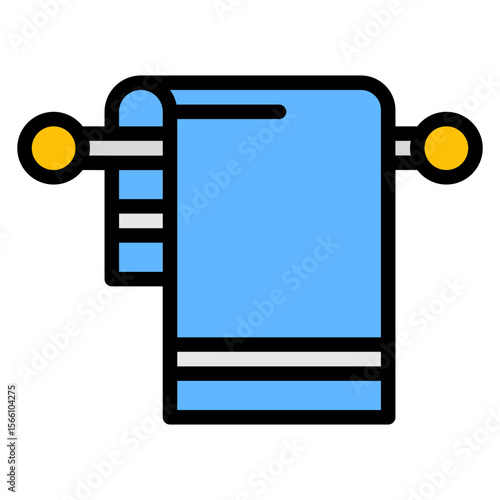 Towel icon vector image. Can be used for Sun Protection.