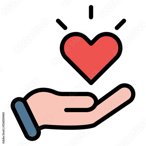 Empathy icon vector image. Can be used for Organization.