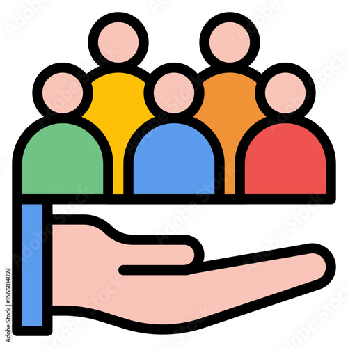 Community icon vector image. Can be used for Tuberculosis.