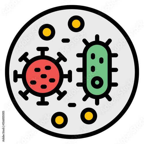 Microbe icon vector image. Can be used for Tuberculosis.