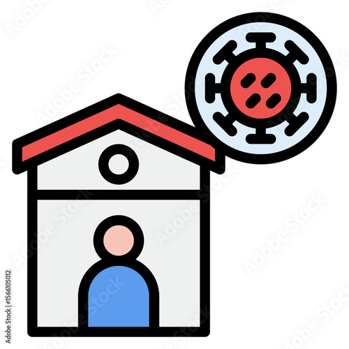 Quarantine icon vector image. Can be used for Tuberculosis.