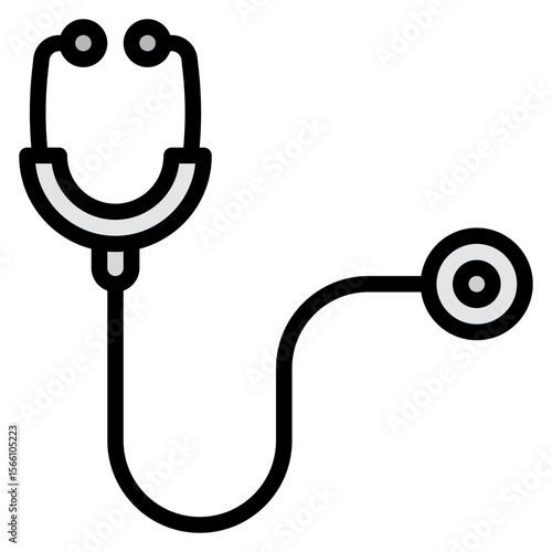 Stethoscope icon vector image. Can be used for Tuberculosis.
