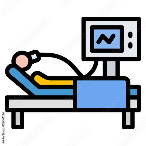 Ventilation icon vector image. Can be used for Tuberculosis.