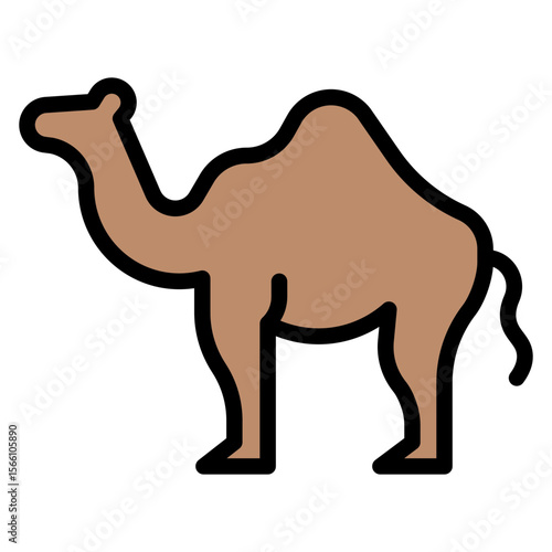 Camel icon vector image. Can be used for Islamic New Year.