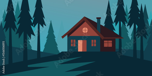A House In The Woods That Disappears In Daylight