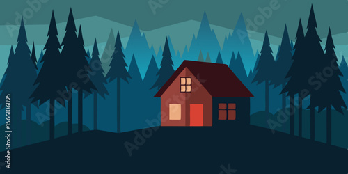 A House In The Woods That Disappears In Daylight
