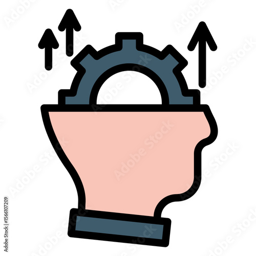 Progressive Thinking icon vector image. Can be used for Thought Leadership.