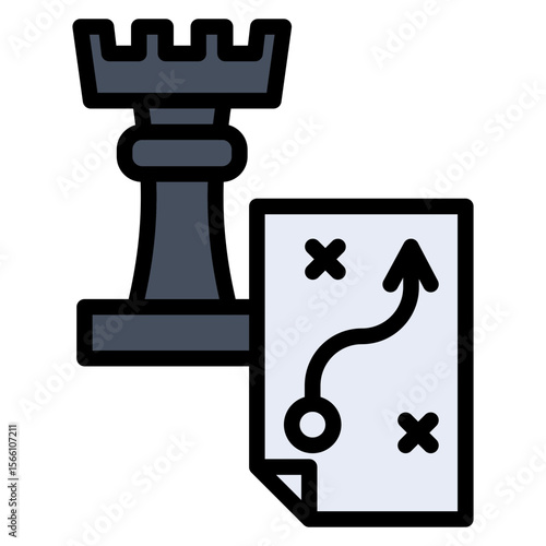 Strategy icon vector image. Can be used for Thought Leadership.