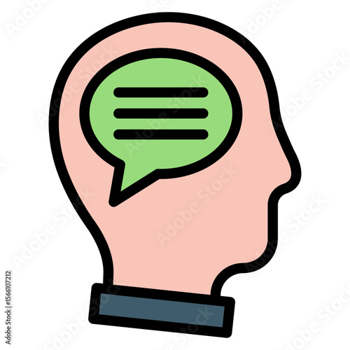 Thought Leadership icon vector image. Can be used for Thought Leadership.