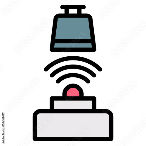 Weight Sensor icon vector image. Can be used for Sensors.