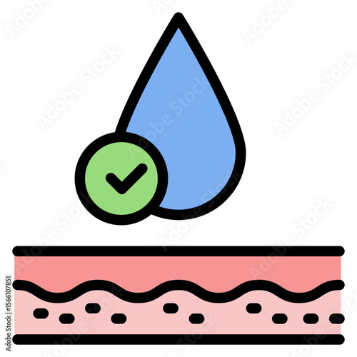 Hydration icon vector image. Can be used for Physical Wellbeing.