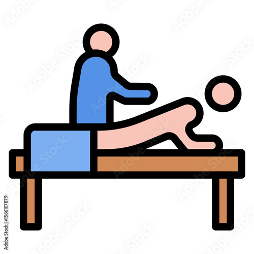 Massage icon vector image. Can be used for Physical Wellbeing.
