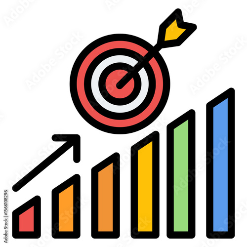 Goals icon vector image. Can be used for Business Onboarding.