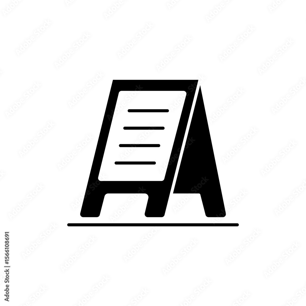 Icon a sandwich board, isolated against a clean background.
Icon a sandwich board, isolated against a clean background.